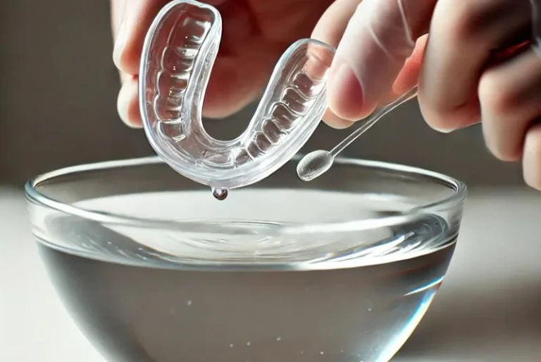 Dip Mouthguard in Normal Water Around 20 Seconds