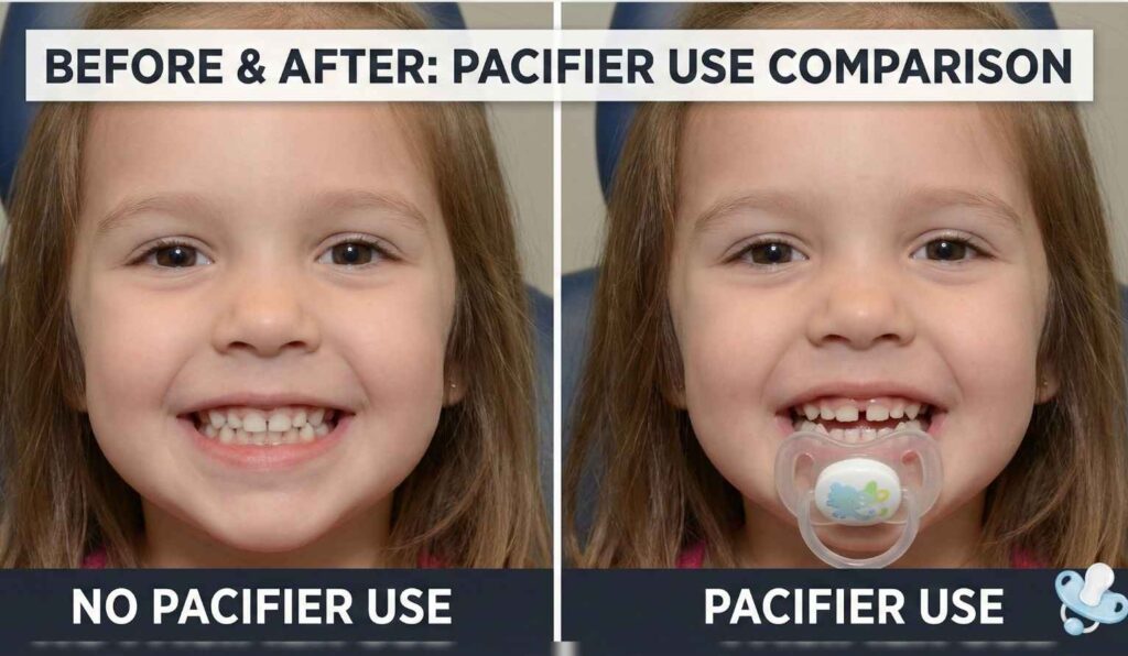 Pacifier Teeth Before and After