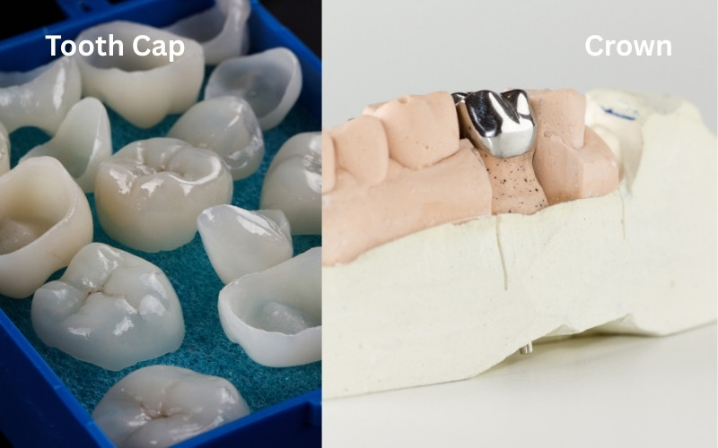 Tooth Cap vs Crown